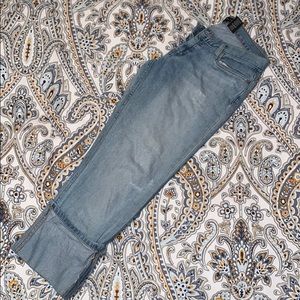 Calvin Klein Cuffed Distressed Jeans